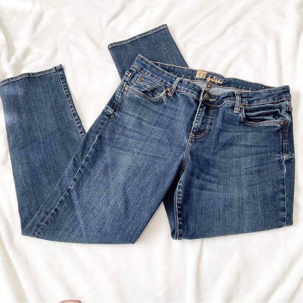 Kut from the Kloth straight leg jeans blue denim size 12
